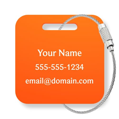Custom Laser Etched Luggage Tags