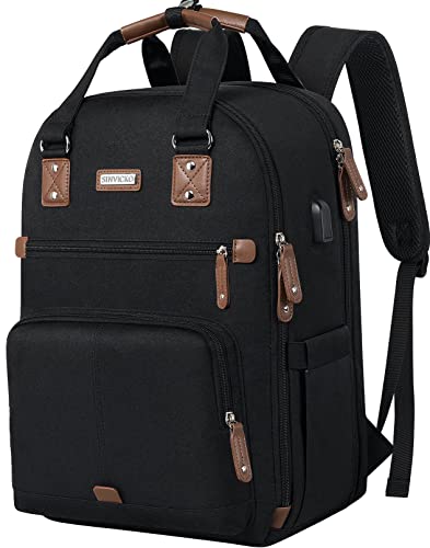 Spacious Laptop Backpack with USB Charging Port and TSA Friendly Design