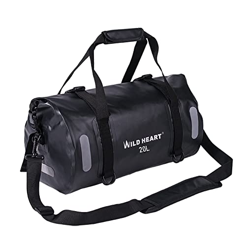 WILD HEART Waterproof Duffel Bag 30L Black