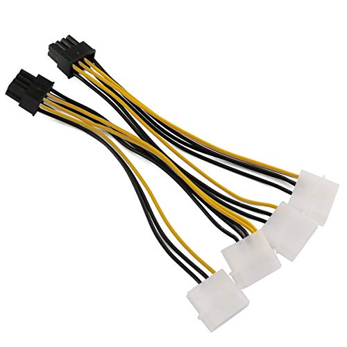 E-outstanding 2PCS 20cm Power Converter Cable