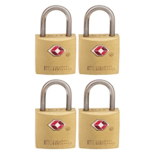 BRINKS Travel Padlock 4-Pack