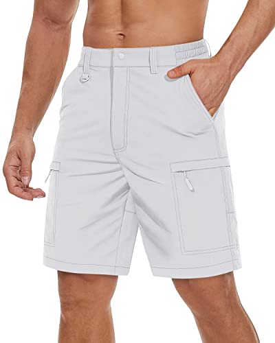 TACVASEN Men's Quick Dry Climbing Shorts - Lightweight Outdoor Shorts with Multiple Pockets