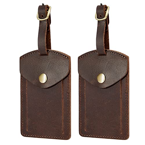 Leather Luggage Tag for Suitcases