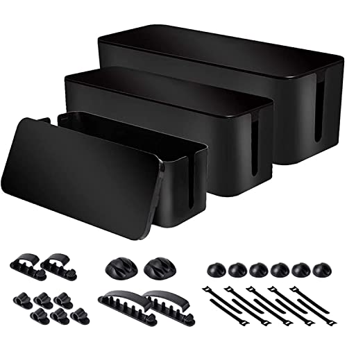 Chouky Cable Organizer Box Set of Three Chouky Cable Organizer Box Set of Three
