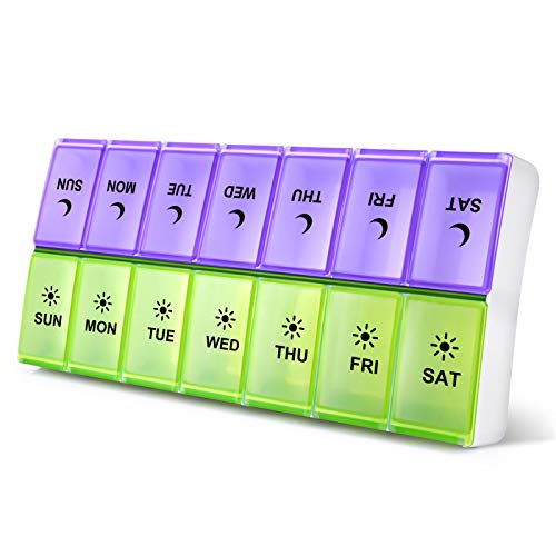 Large Pill Organizer 2 Times a Day