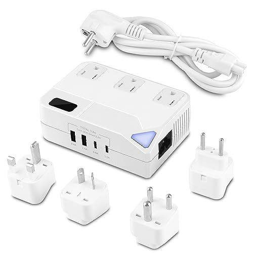 Universal Travel Adapter with Voltage Converter