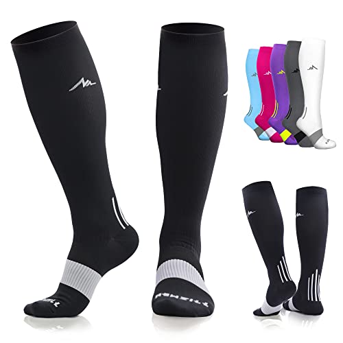 Compression Socks for Athletic, Nurses, Shin Splints, Maternity & Flight Travel