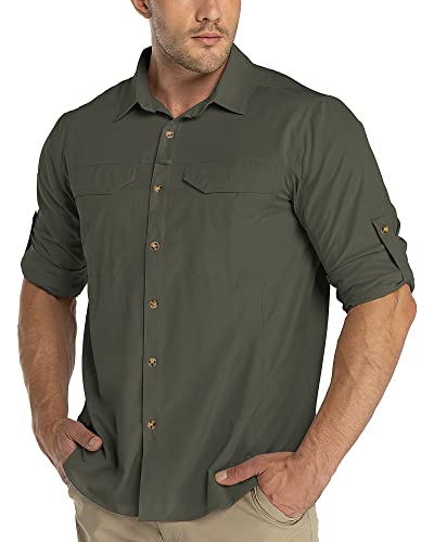 33,000ft Men's Convertible Long Sleeve Hiking Shirts 33,000ft Men's Convertible Long Sleeve Hiking Shirts
