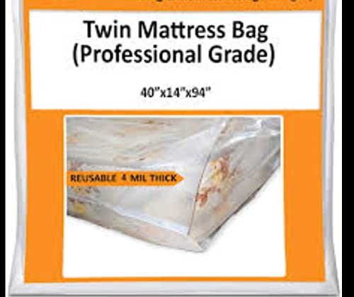 Twin Mattress Bag Cover - Heavy Duty Plastic Wrap