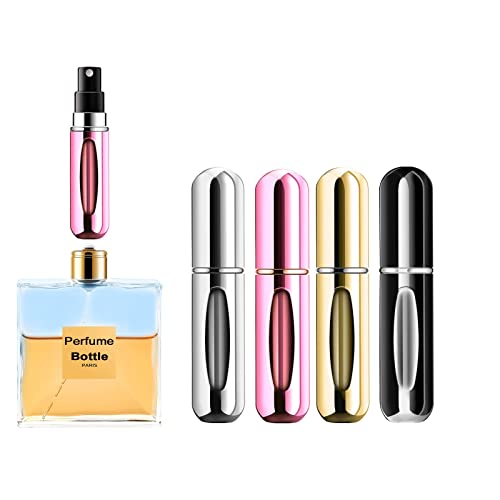 Yamadura Portable Mini Perfume Atomizer Spray - 4 Pack