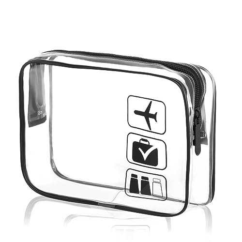 Clear Waterproof Toiletry Bag with Zipper