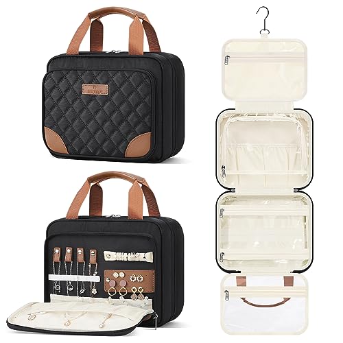 Estour Expandable Toiletry Bag with Jewelry Organizer