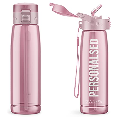 Printbox Personalised Water Bottle With Straw