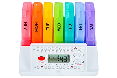 e-Pill Weekly Pill Organizer with Timer