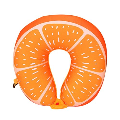 Kaenwang Travel Pillow - Cartoon Fruit Print Memory Foam Cushion