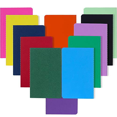 XYark Small Pocket Colorful Notebook Journal Bulk, 12 Pack