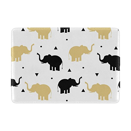 Elephant Passport Cover Holder Case Leather Protector