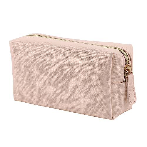 Apooliy Small Leather Makeup Bag for Travel