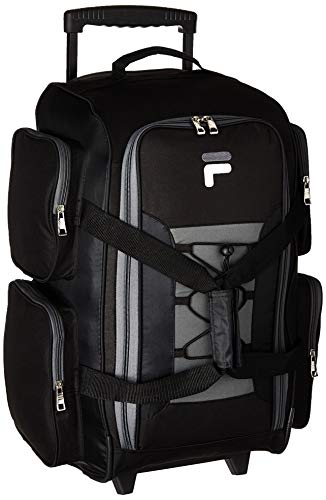 Fila Lightweight Rolling Duffel Bag - Black