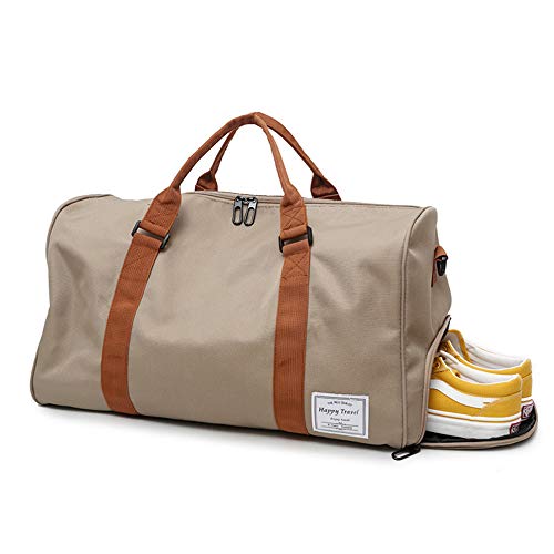 MOLLYGAN Travel Duffel Bag with Shoe Compartment