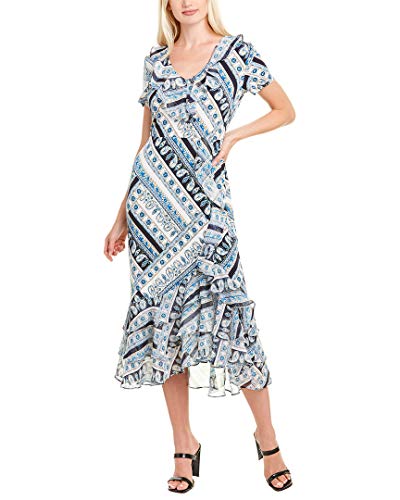 Karl Lagerfeld Paris Women's Ruffle Maxi Dress