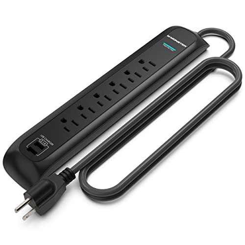 Monster 6ft Heavy Duty Power Strip and Surge Protector