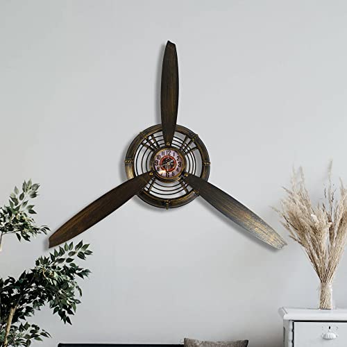 Vintage Airplane Propeller Wall Clock Vintage Airplane Propeller Wall Clock