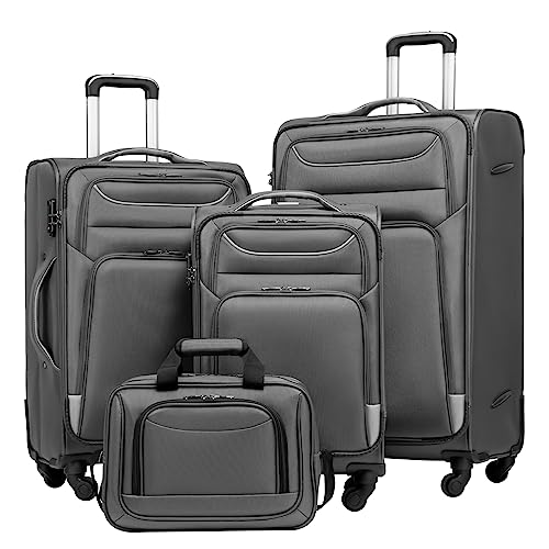 Coolife 4 Piece Luggage Set