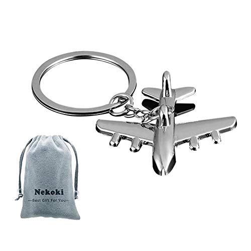 Nekoki Airplane Keychain