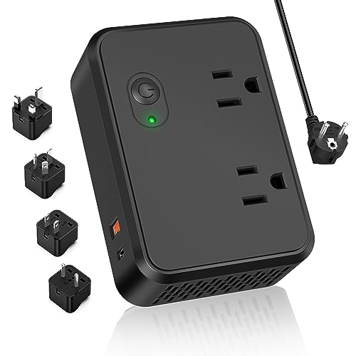 All-in-One Travel Power Converter and Adapter Combo