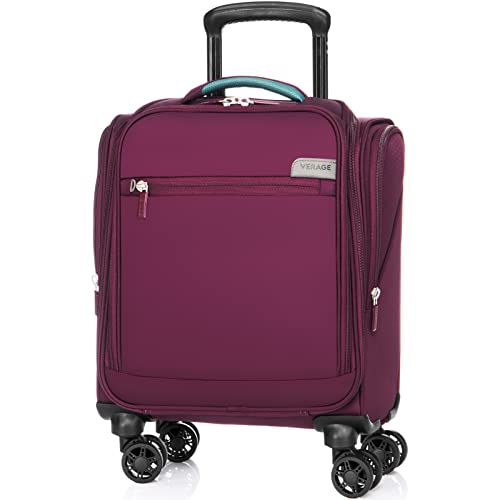 VERAGE Carry On Underseat Luggage with Wheels & USB Port