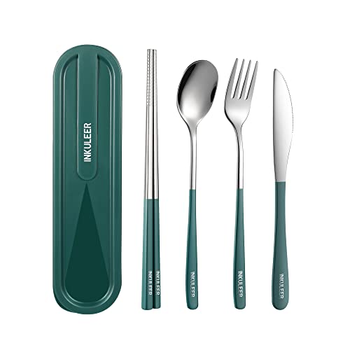 INKULEER Travel Cutlery Set