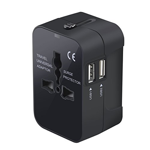 MINGTONG Worldwide Travel Adapter with Dual USB Ports
