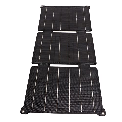 Foldable Solar Panel: Portable Power Bank for Camping - Alomejor