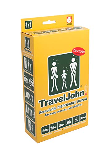 TravelJohn Disposable Urinal - 6 Pack