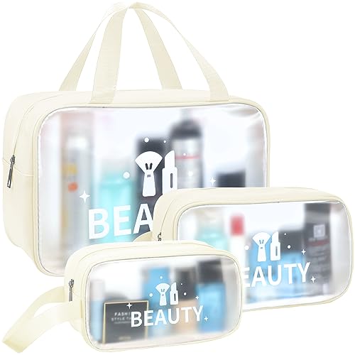 DBPBToU Makeup Bag Set, 3-Piece Travel Toiletry Bags for Women