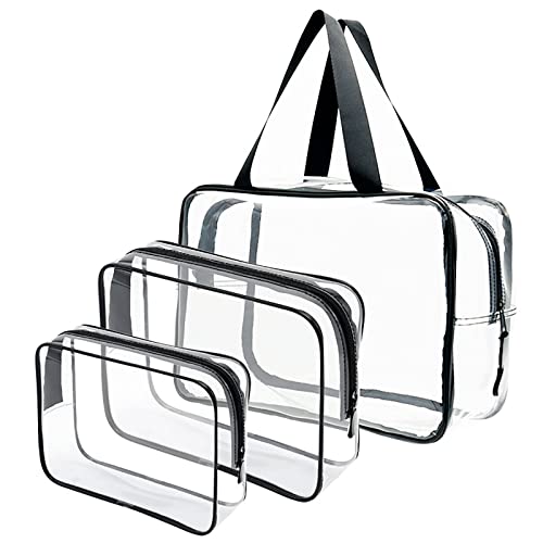 CHOOAYE 3 Pack Clear Toiletry Bag - The Perfect Travel Companion