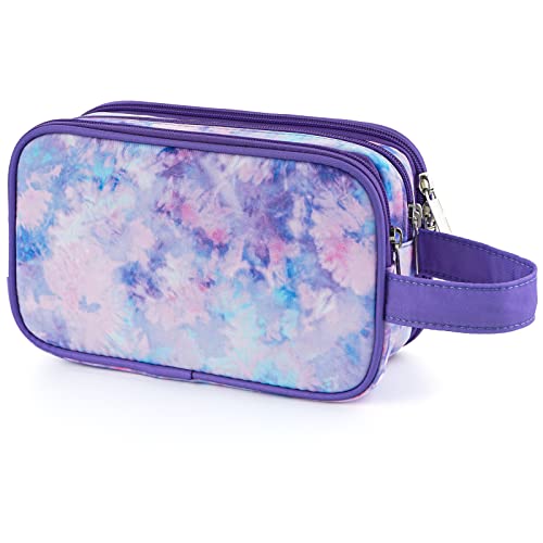 Girls' Travel Toiletry Bag - Tie Dye Purple