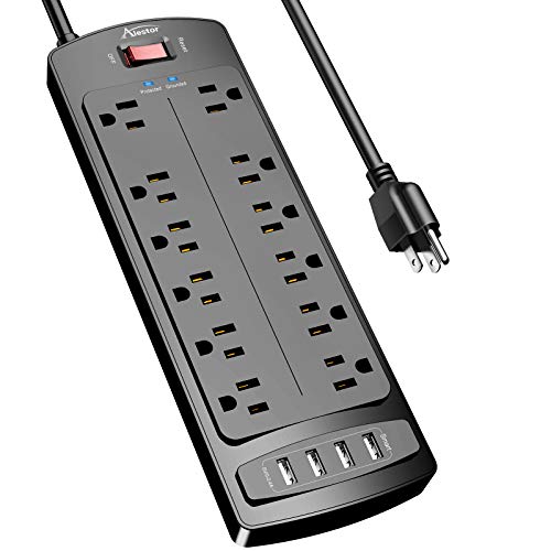 ALESTOR Surge Protector Power Strip