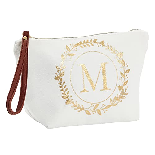 Glamlily Personalized Makeup Bag - Elegant Monogrammed Cosmetic Pouch