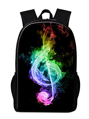 Musical Note School Backpack for Girls Boys