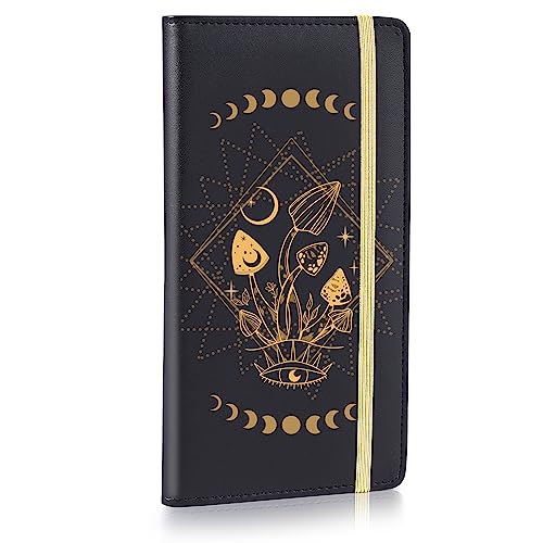 RFID Checkbook Cover Wallet - Black Mushroom