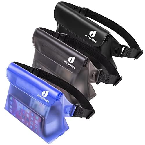 Waterproof Phone Pouch with Waist Strap 3 Pack