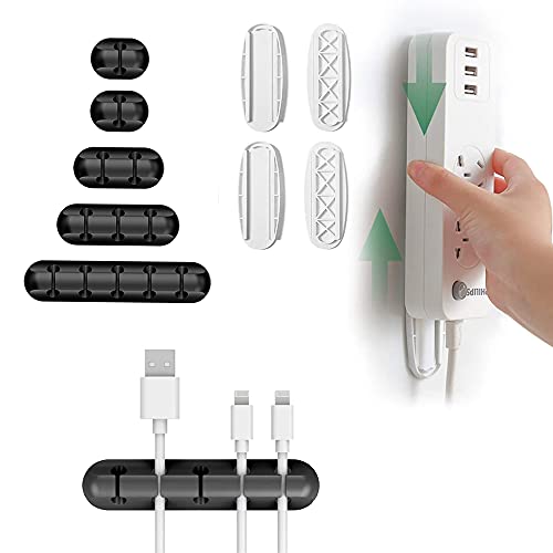 Cable Clips & Power Strip Holder Combo
