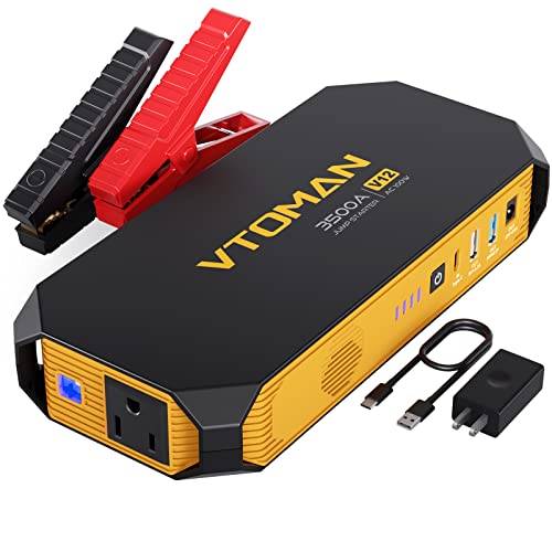 Portable Car Jump Starter with AC Outlet