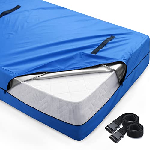 Waterproof Mattress Bag with Double Zippers and Handles