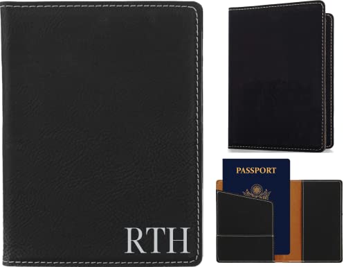 Custom Engraved Leather Passport Cover