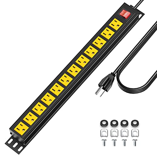 Rack Mount Power Strips - 12 Outlets, Surge Protector