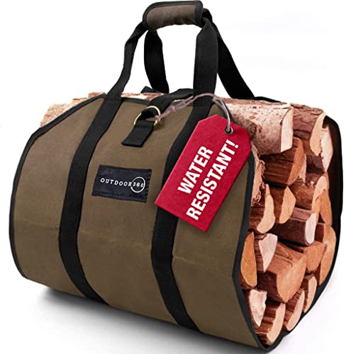 Canvas Log Carrier Tote for Firewood