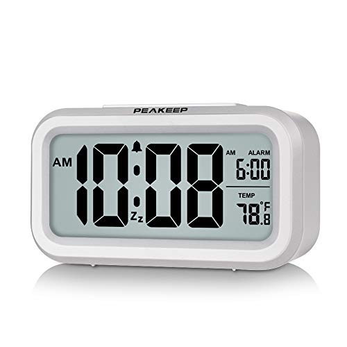 Peakeep Smart Night Light Digital Alarm Clock